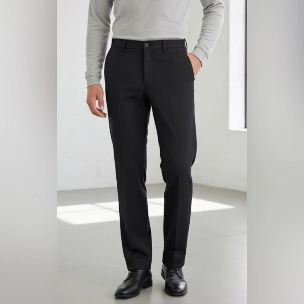 Savane Men's Dress Pants - Herringbone Dark Gray